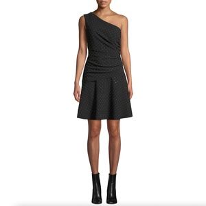KOBI HALPERIN Studded One-Shoulder WILLOW Dress M